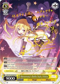 Mercernary's Battle Style, Felicia (SP) (MR/W59-E003SP SP) card