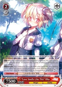"Love Smells Like This" Rika (MR/W59-TE07 TD) card