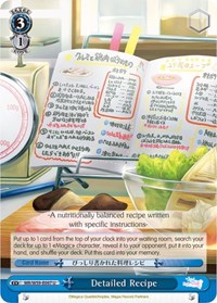Detailed Recipe (MR/W59-E097 U) card