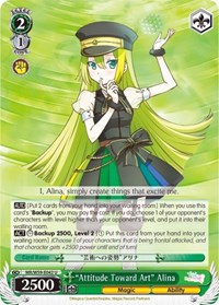 "Attitude Toward Art" Alina (MR/W59-E042 U) card