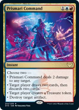 Prismari Command 214 card