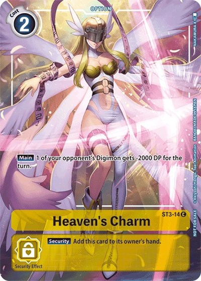 Heaven's Charm - ST3-14 (Tamer's Evolution Box) Starter Deck 03: Heaven's Yellow card price