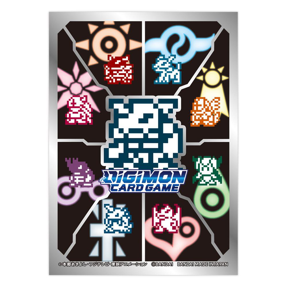 Digimon Card Game Official Sleeves - Digimon Pixel Art (Tamer Evolution Box) (50-Pack) - Bandai Card Sleeves - Card Sleeves Digimon Card Game Official Sleeves - Digimon Pixel Art (Tamer Evolution Box) (50-Pack) - Bandai Card Sleeves - Card Sleeves