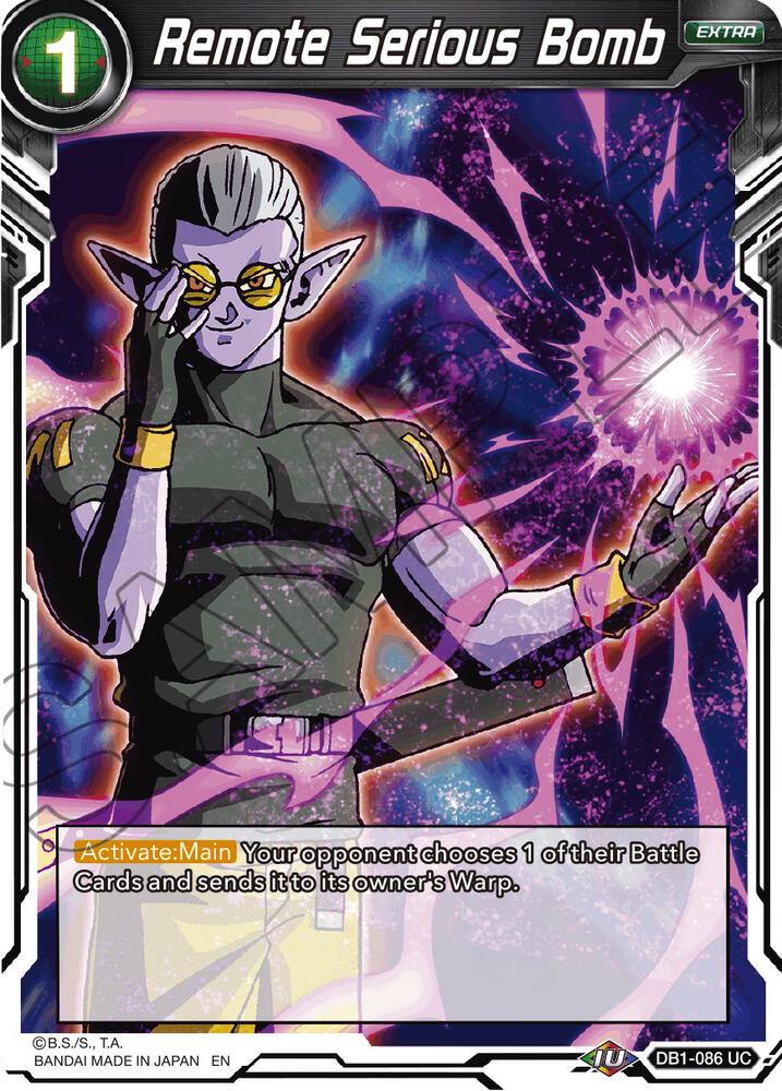 Remote Serious Bomb (Reprint) #DB1-086 — Battle Evolution Booster