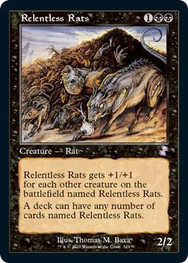 執拗なネズミ　Relentless Rats SLD757 psa10 foil Relentless Rats · Secret Lair Drop (SLD) #757 · Scryfall