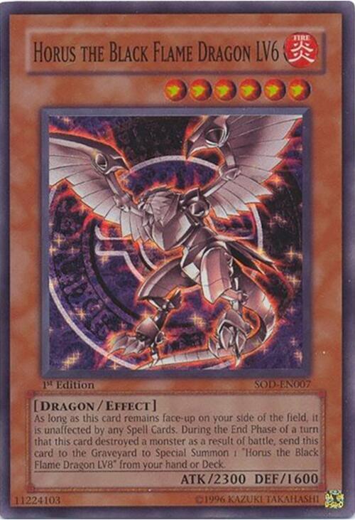 Horus the Black Flame Dragon LV6 - Soul of the Duelist - YuGiOh