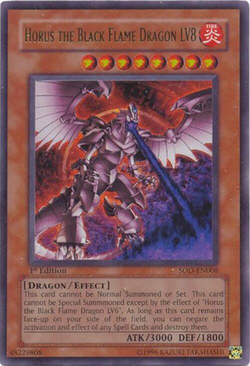 Horus the Black Flame Dragon LV8 - Soul of the Duelist - YuGiOh