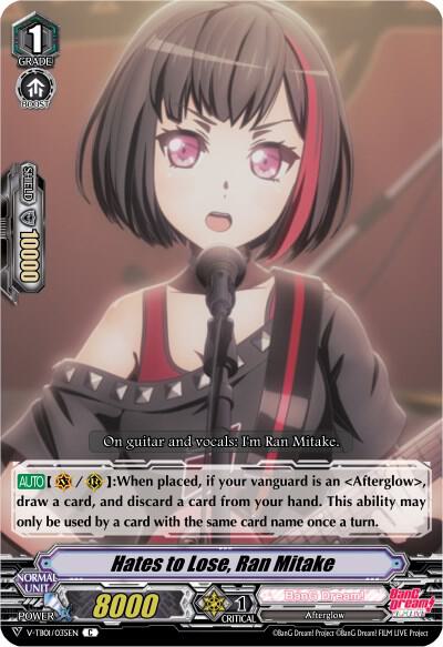 Hates to Lose, Ran Mitake (Parallel Foil)