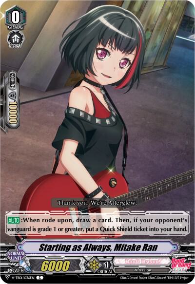 Starting as Always, Mitake Ran (Parallel Foil)