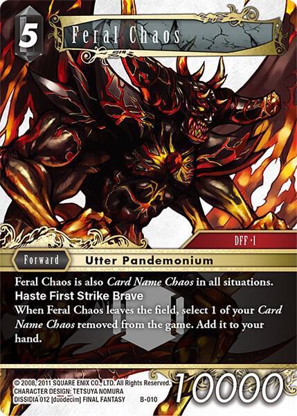 Feral Chaos (Boss Deck: Chaos) — Final Fantasy TCG card