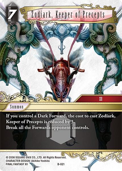 Zodiark, Keeper of Precepts (Boss Deck: Chaos) — Final Fantasy TCG card