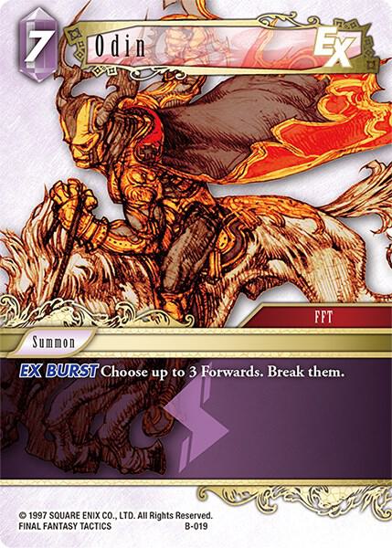 Odin (Boss Deck: Chaos) — Final Fantasy TCG card