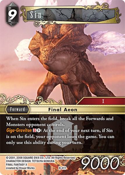 Sin (Boss Deck: Chaos) — Final Fantasy TCG card