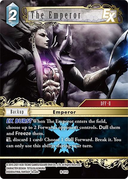 The Emperor EX (Boss Deck: Chaos) — Final Fantasy TCG card