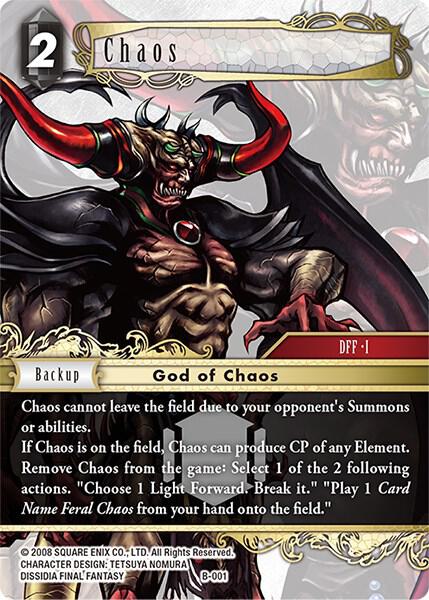 Chaos - Boss Deck: Chaos - Final Fantasy TCG - TCGplayer.com