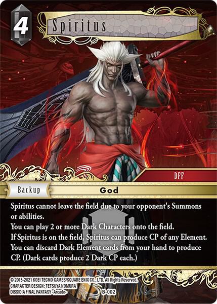 Spiritus (Boss Deck: Chaos) — Final Fantasy TCG card
