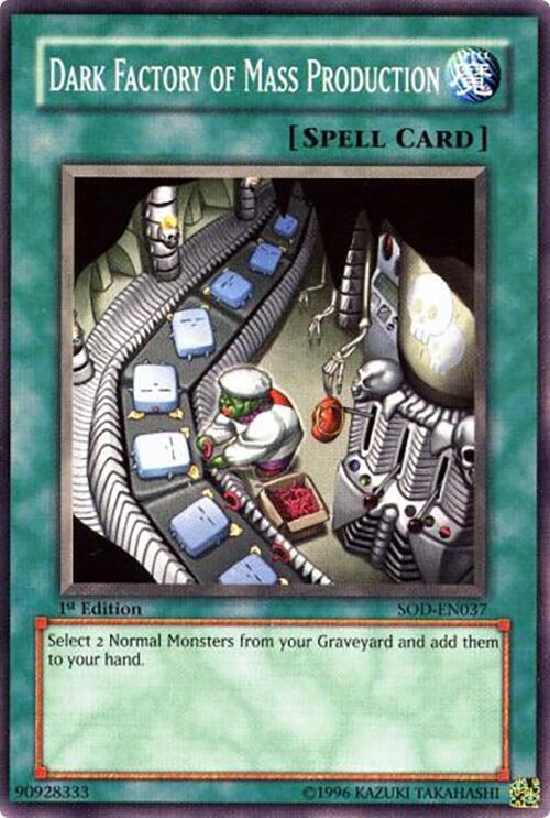 Dark Factory of Mass Production