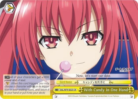 With Candy in One Hand