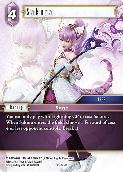 Sakura - Opus XIII: Crystal Radiance - Final Fantasy TCG
