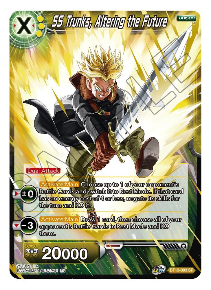 SS Trunks, Altering the Future - Supreme Rivalry - Dragon Ball