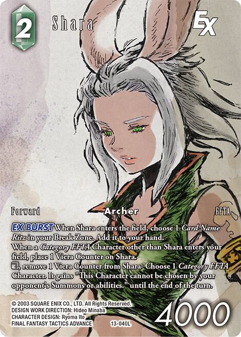 Shara (Full Art) - Opus XIII: Crystal Radiance - Final Fantasy TCG