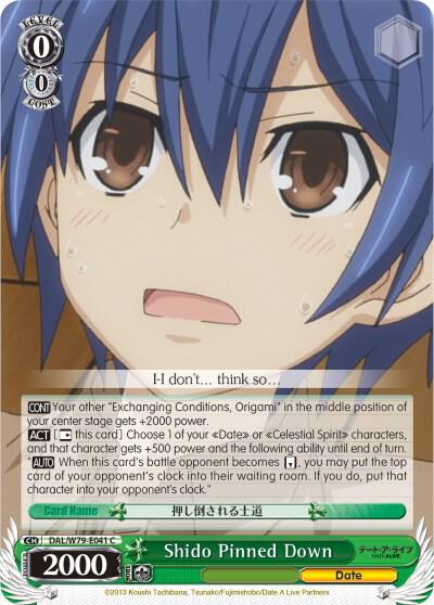 Shido Pinned Down