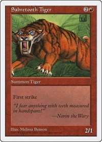 Sabretooth Tiger (Fifth Edition)