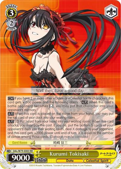 Kurumi Tokisaki - Date A Live - Weiss Schwarz - TCGplayer.com