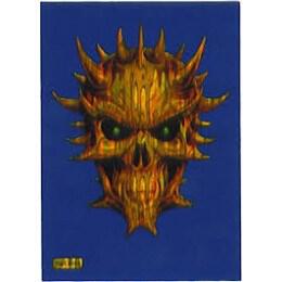 Blue Neo Horned Skull Max Gloss Card Sleeves - Standard (50-Pack