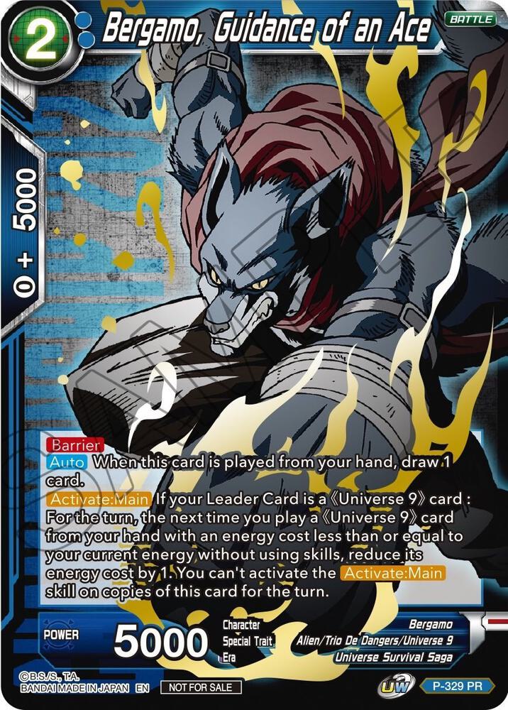 Bergamo, Guidance of an Ace (Championship Pack 2021 Vol.1) (Winner Gold Stamped) #P-329 — Tournament Promotion Cards