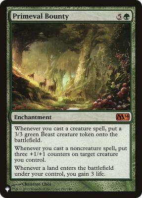 Primeval Bounty 190/249 – The List Reprints (Mythic)