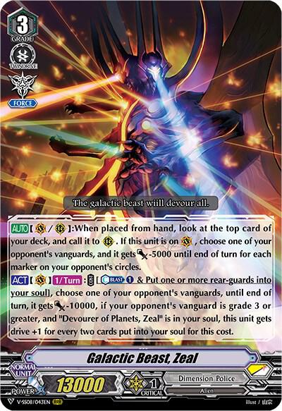 Galactic Beast, Zeal
