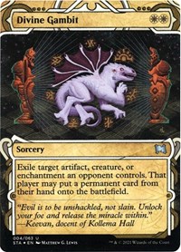 Divine Gambit (Foil Etched) - Strixhaven: Mystical Archives - Magic: The Gathering card