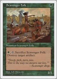 Scavenger Folk - Fifth Edition - Magic: The Gathering card