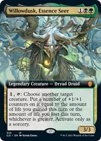 Willowdusk, Essence Seer (Extended Art) - Commander 2021 - Magic: The Gathering card