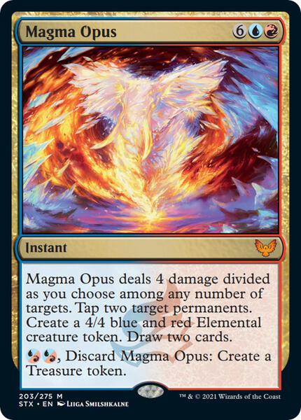 MTG マグマ・オパス STX ロシア語 4枚 Magma Opus - Strixhaven: School of Mages - Magic: The