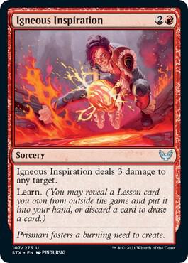 Igneous Inspiration - Strixhaven: School of Mages - Magic: The Gathering -  TCGplayer.com