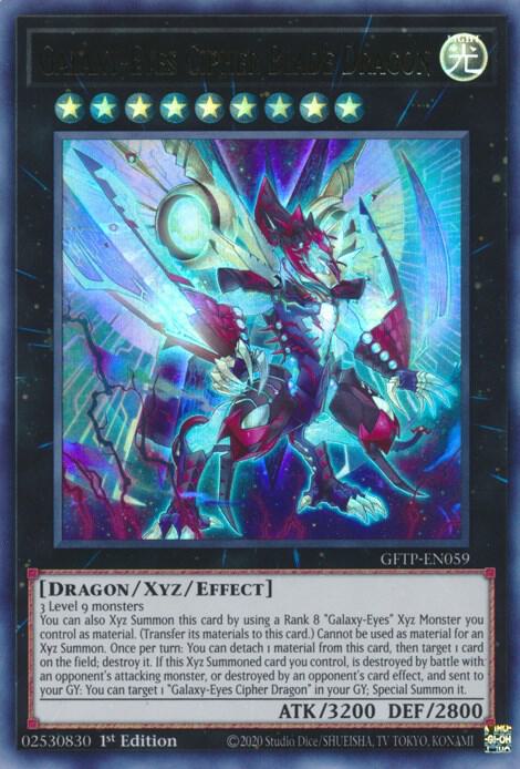 Galaxy Eyes Cipher Blade Dragon Ultra Carta Yugioh | Meses sin interés