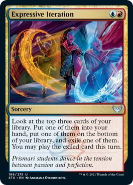 表現の反復　プロモ　英語foil 4枚 Expressive Iteration - Strixhaven: School of Mages - Magic
