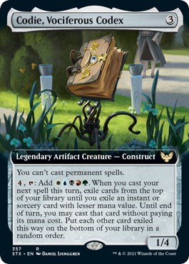 Codie, Vociferous Codex (Extended Art)