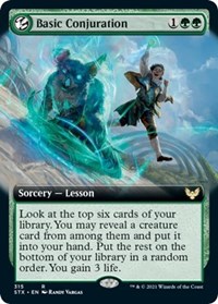 Basic Conjuration (Extended Art) - Strixhaven: School of Mages - Magic: The Gathering card