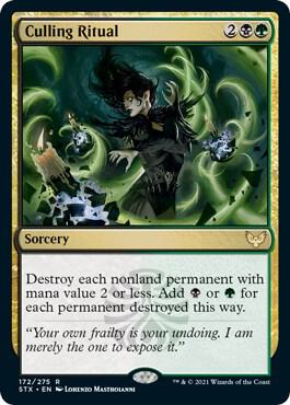 MTG　死の影　定業 / Culling Ritual　Despark MTG Culling Ritual & Despark Non-Foil Promo Final Fantasy