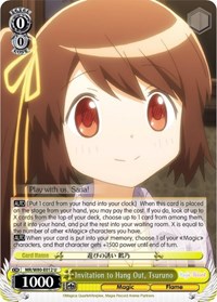 Invitation to Hang Out, Tsuruno (MR/W80-E012 U) card