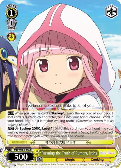 Pursuing the Truth of Rumors, Iroha