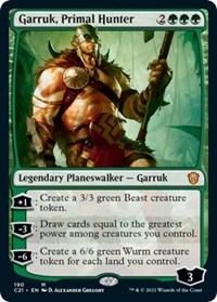 Garruk, Primal Hunter - Commander 2021 - Magic: The Gathering card