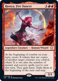 Rionya, Fire Dancer - Commander 2021 - Magic: The Gathering card