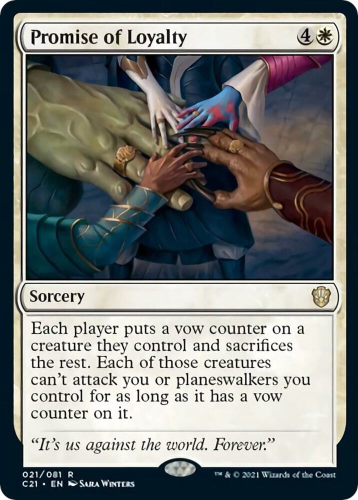 Promise of Loyalty - Commander 2021 - Magic: The Gathering