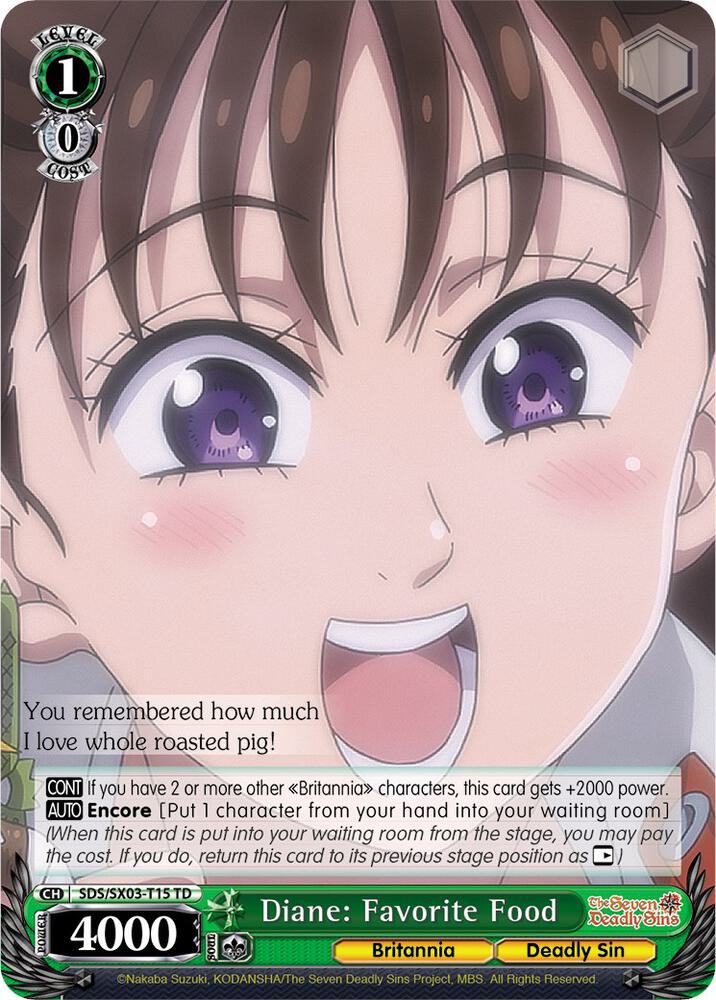 Diane: Favorite Food