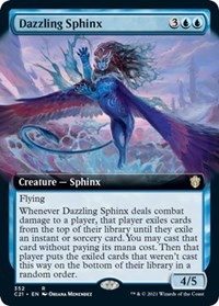 Dazzling Sphinx (Extended Art) - Commander 2021 - Magic: The Gathering card