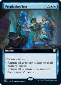 Perplexing Test (Extended Art) - Commander 2021 - Magic: The Gathering card